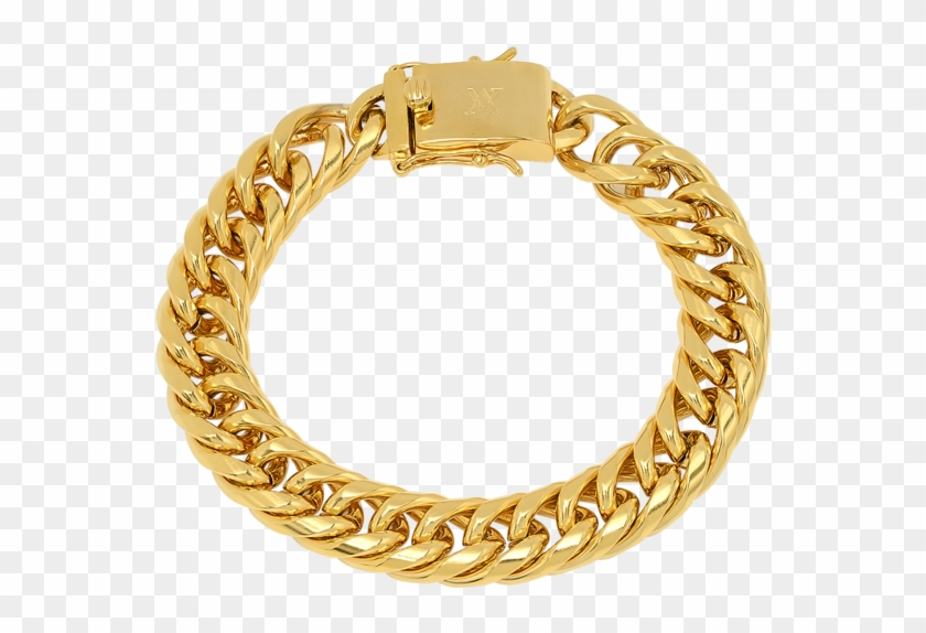 Bracelet Vector Cuban Link Chain - Złota Bransoletka Damska Próba 333 Clipart #3084849