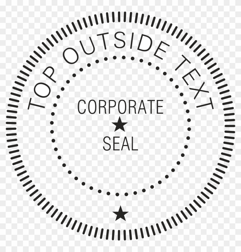 Legal Corporate Embosser Example5 - Sticker Clipart