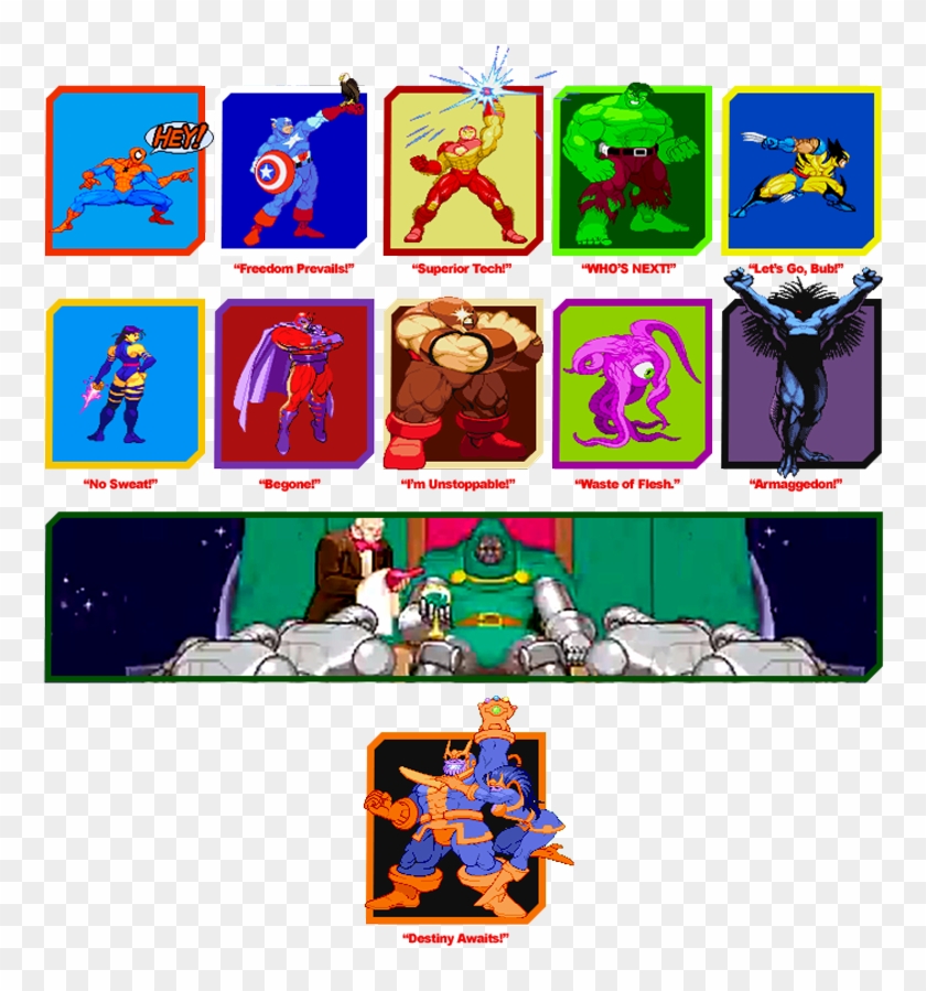Marvel Super Heroes Vs Street Fighter Png - Marvel Vs Capcom 1 Clash Of Super Heroes Clipart
