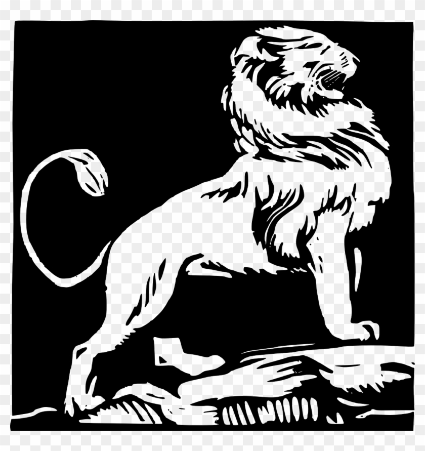 Lion King Of Beast Male Lion Png Image - Rajput Logo In Black Clipart #3087669