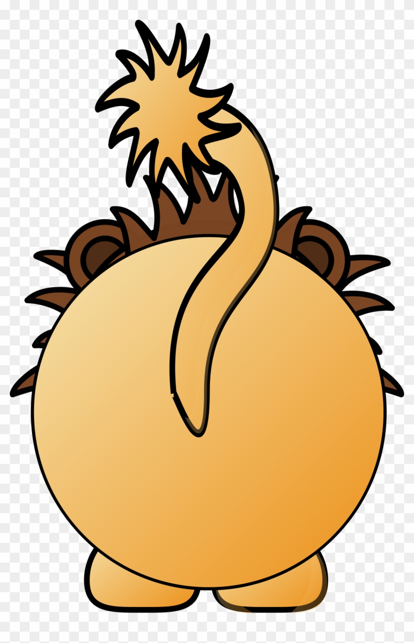 Vector Free Download Back Big Image Png - Lion Cartoon Head Clipart #3087671