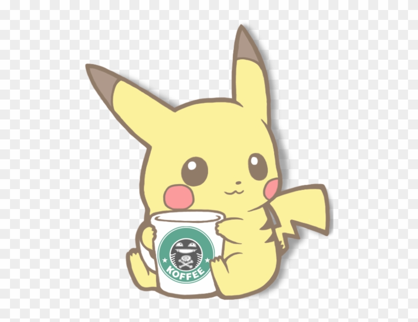 #cute #pikachu #starbucks #coffee #pokemon - Pikachu Starbucks Clipart