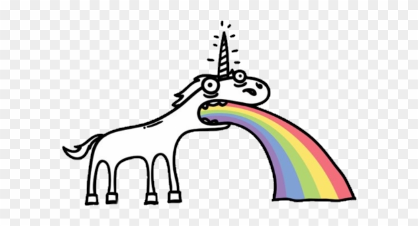 Imagenes De Unicornios Kawaii Image Transparent Free - Unicorn Barfing Rainbows Clipart