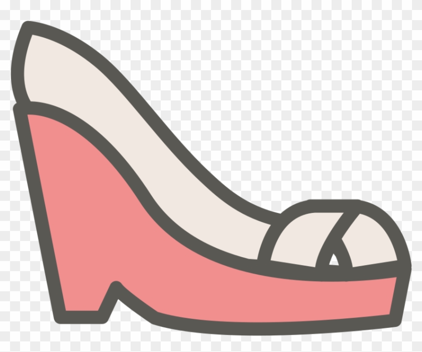 Download Svg Download Png - Wedge Shoe Icon Clipart #3089074