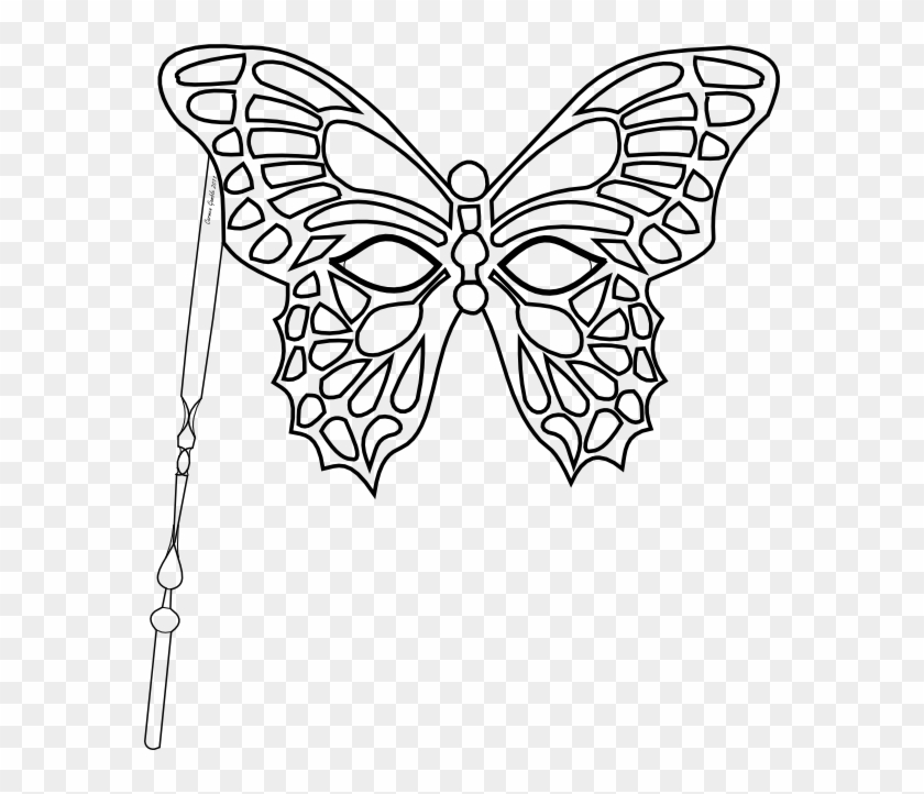 I Seem To Have A Thing For Butterfliesthey've Shown - Butterfly Masquerade Mask Template Clipart #3089075