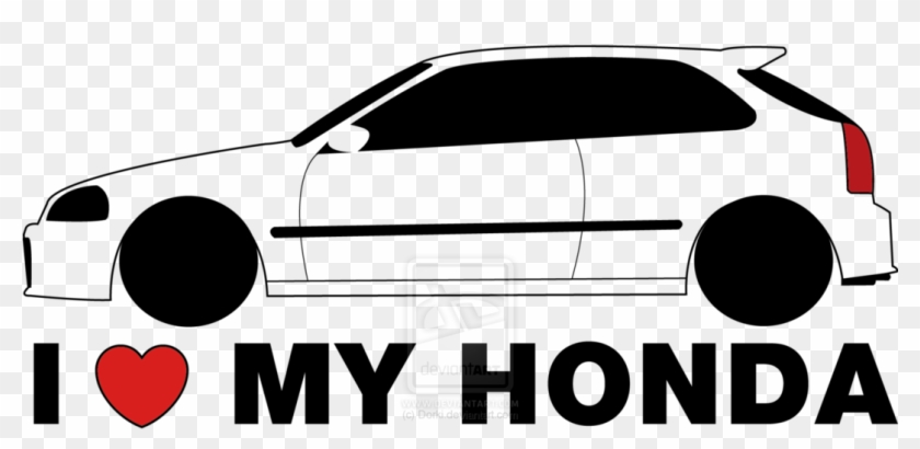 I Love My Honda Logo Clipart