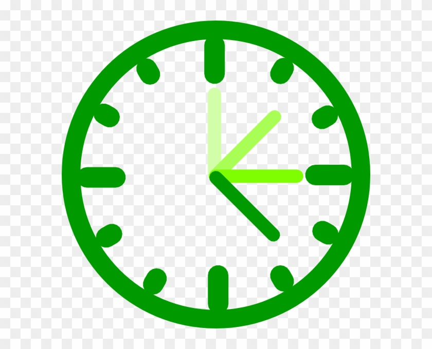 Clock Clip Art Green - Png Download #3090393