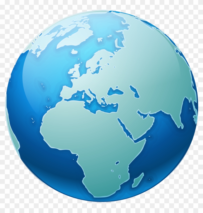Globe - Round World Map Png Clipart