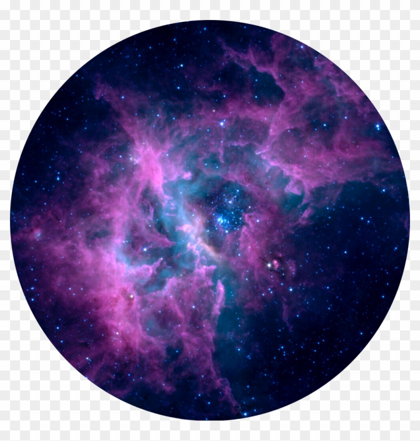 Clouds Sticker - Galaxy Dyed Hair Clipart #3091476