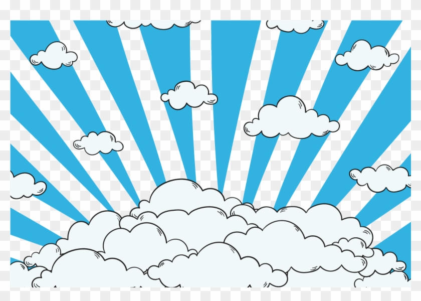 Ray Background Blue Sky Clipart