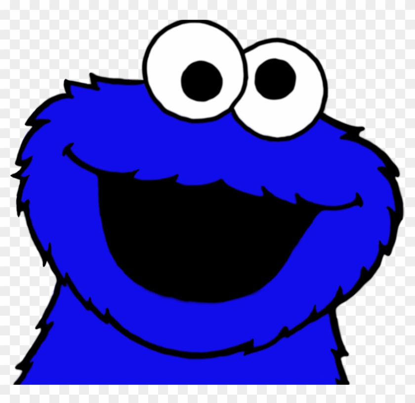 Baby Cookie Monster - Cookie Monster Head Png Clipart