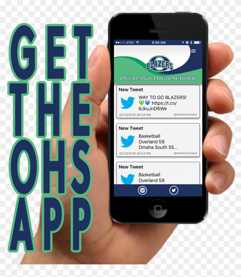 Ohs App Person Holding Phone - Iphone Clipart