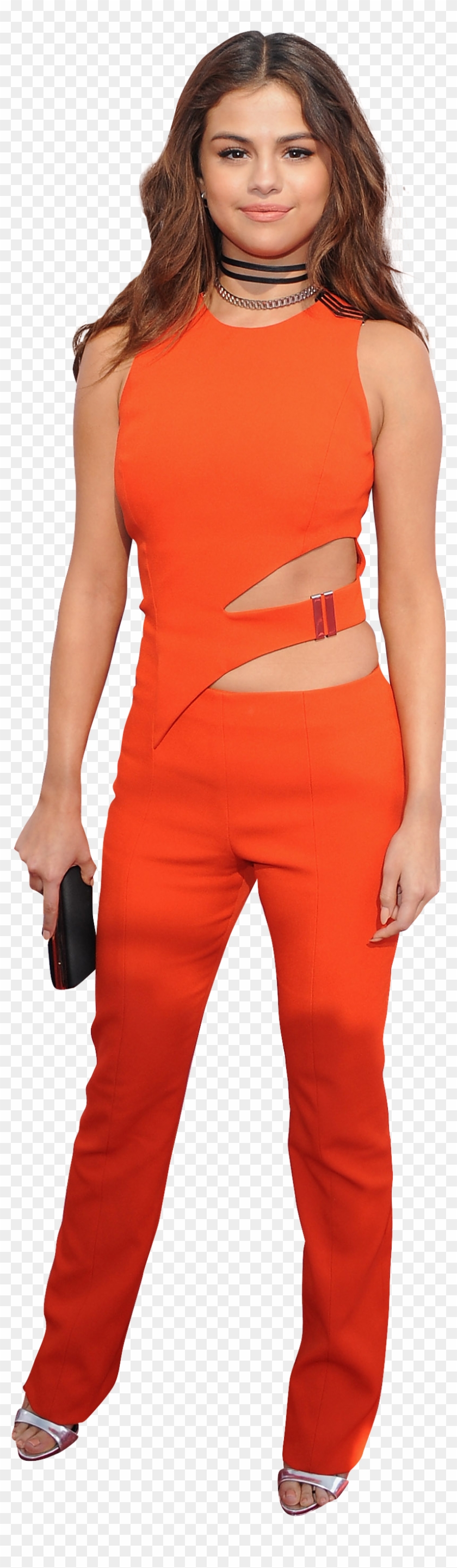 Selena Gomez In A Red Dress - Girl Clipart #3092032