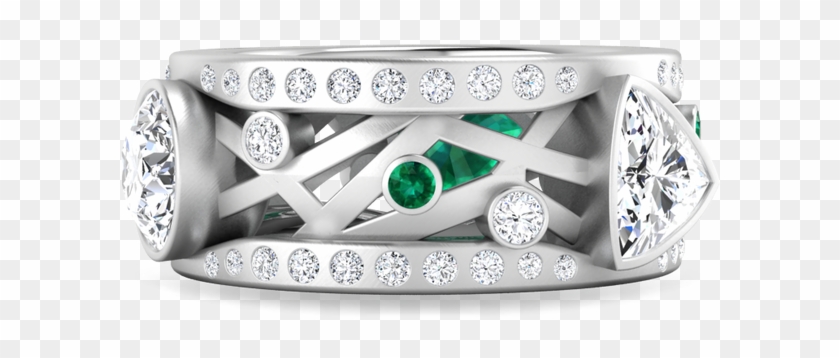 Art Deco Custom Ring - Engagement Ring Clipart #3092100