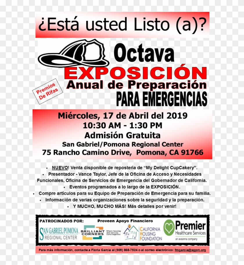 Monday, April 22, 2019 - Flyer Clipart