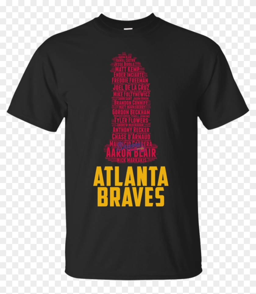 Atlanta Braves Typography Shirts - Active Shirt Clipart
