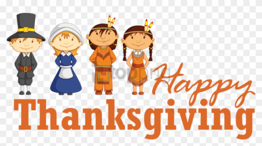 Free Png Red Indian Wishing Thanksgiving Sticker Png - Cartoon Clipart #3093066