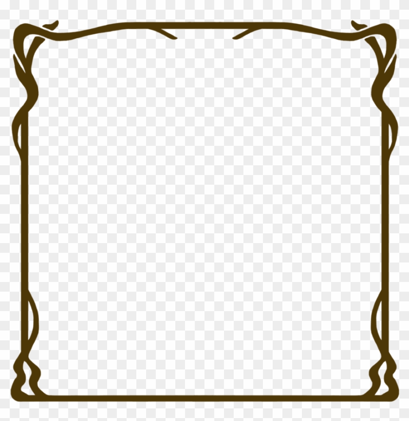 518 Nouveau Frame 06 By Tigers-stock On Clipart Library - Art Nouveau Frame Square - Png Download #3093324