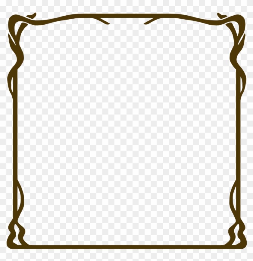 518 Nouveau Frame 06 By Tigers-stock On Clipart Library - Art Nouveau Frame Square - Png Download
