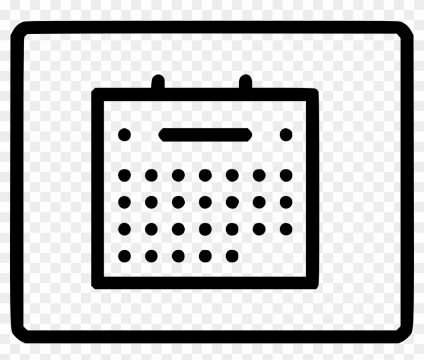 Clip Royalty Free Calendar Svg Grid - Icon Calendar Ico - Png Download
