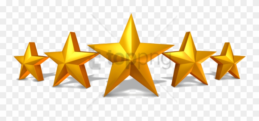 Free Png 5 Gold Star Png Png Image With Transparent - Five Out Of Five Stars Clipart