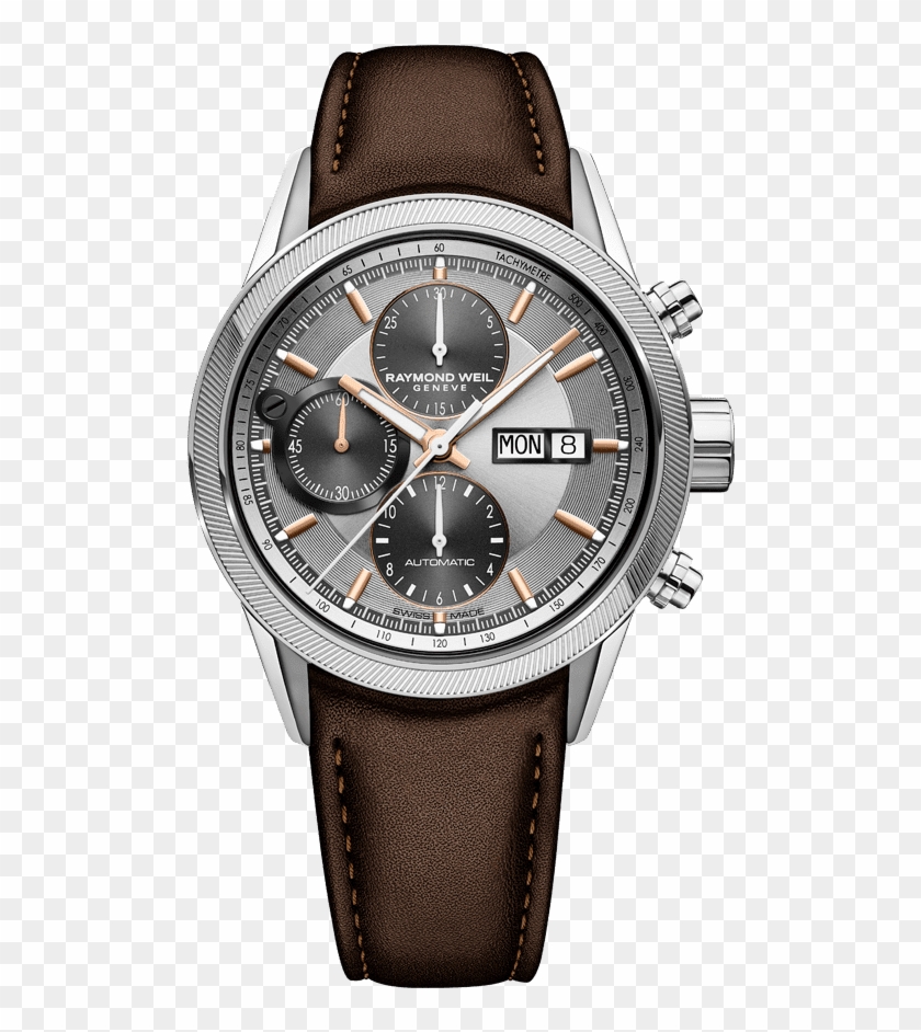 Raymond Weil Freelancer Men's Brown Leather Chronograph - Raymond Weil Freelancer 7731 St2 65655 Clipart