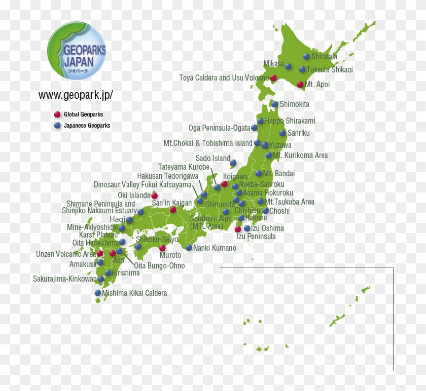 Japanese Geoparks - Tochigi Japan Map Clipart #3095598