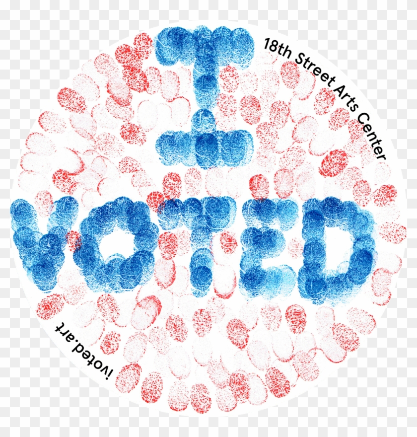I Voted Sticker Lada - Circle Clipart #3095712