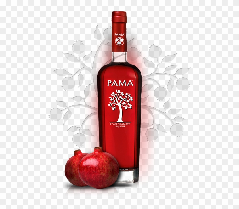 Homepage-bottle - Pama Pomegranate Liqueur Clipart #3095804