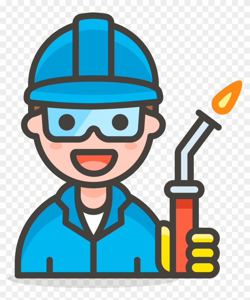 150 Man Factory Worker - Factory Worker In Cartoon Clipart