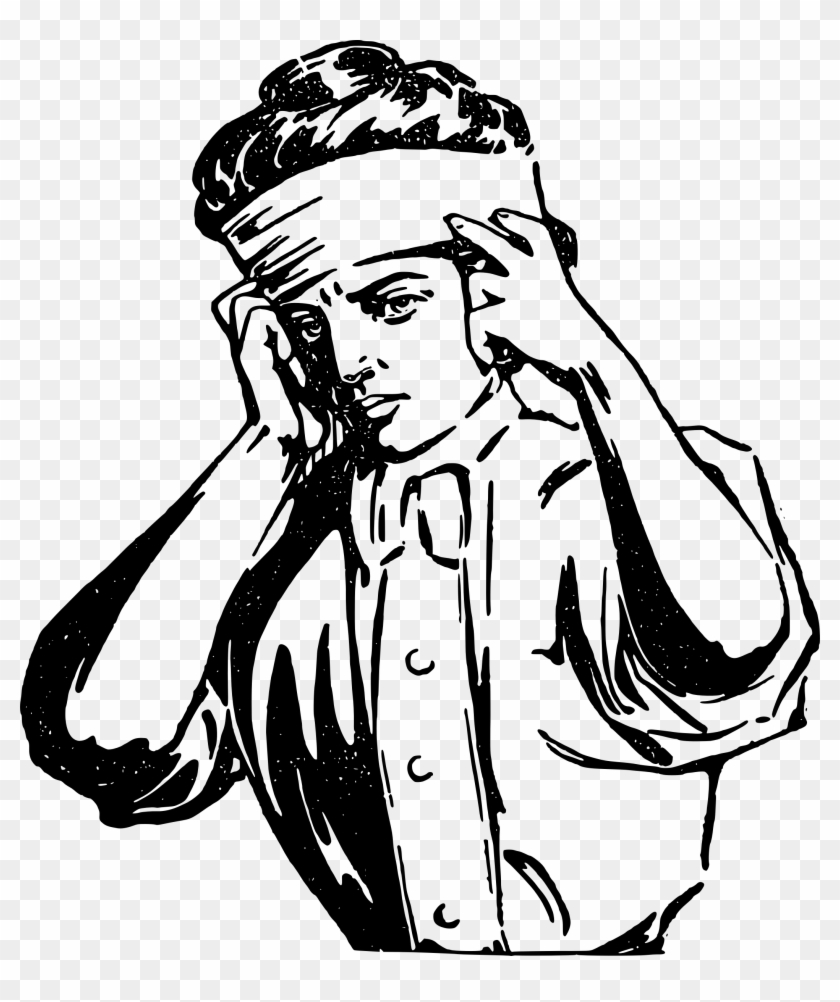Covering Ears - Headache Clipart Black And White - Png Download #3096384