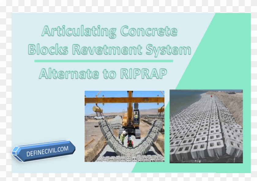 Erosion Control By Concrete Blocks - Steel Casing Pipe Clipart