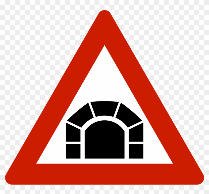 Norwegian Road Sign - Cross Road Ahead Sign Clipart #3097337