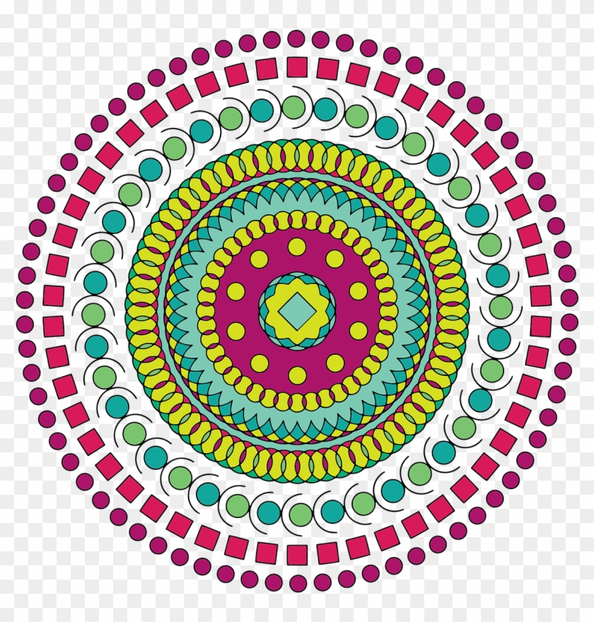 Mandalas Clipart And Featured Illustration - Vector Circles Concentric Dot - Png Download #3098657
