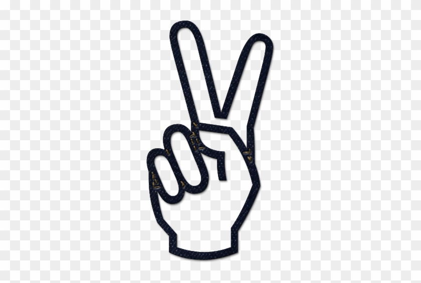 Peace Hand Symbol - Peace Sign Hand Png Clipart
