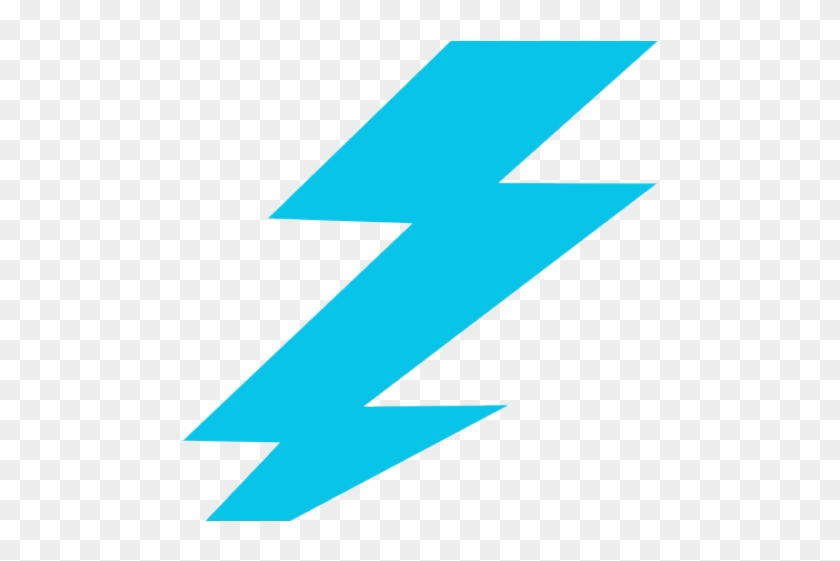 Lightning Clipart Green - Blue Lightning Bolt Clipart - Png Download
