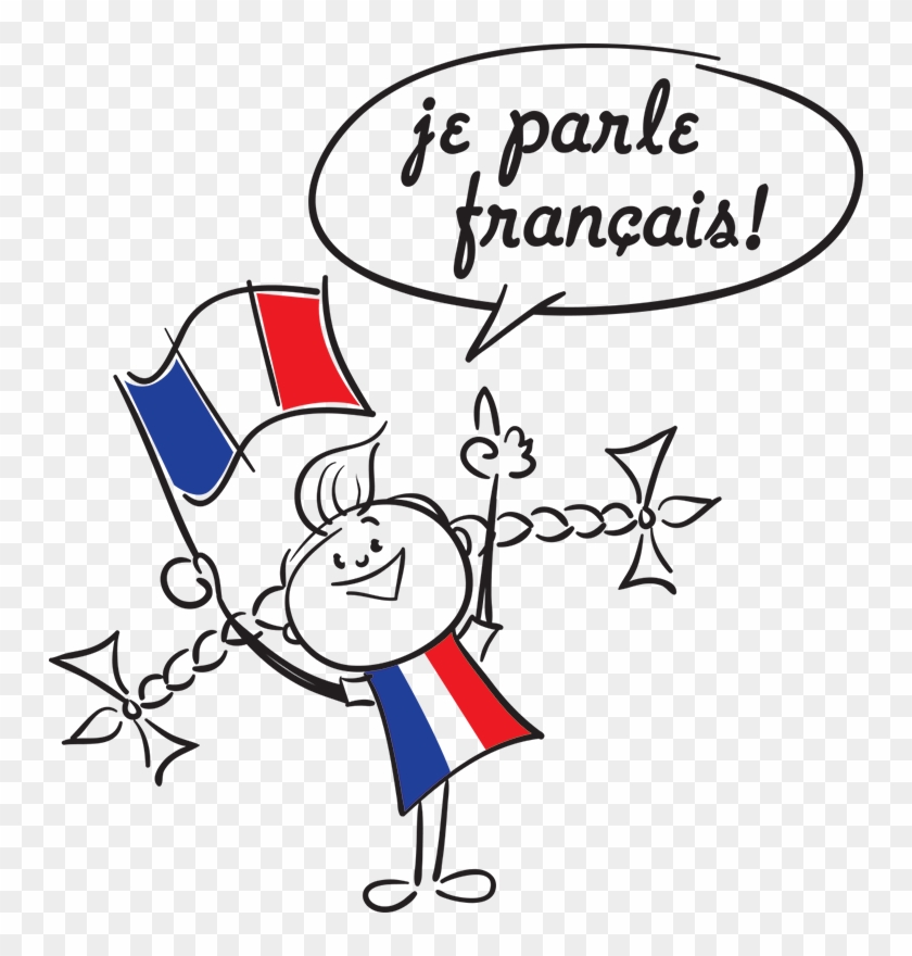 Speak Clipart Girl - Cartoon Person Speaking French - Png Download #3099177