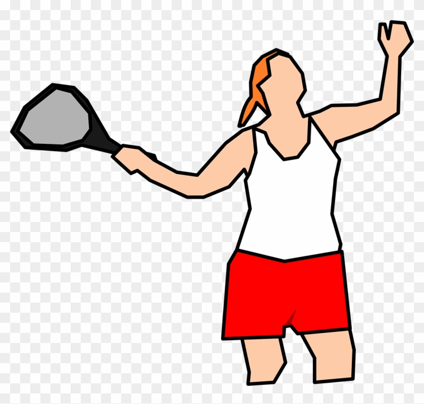 Tennis Racket Sports Player Hit Png Image - Tennis Clipart #3099420