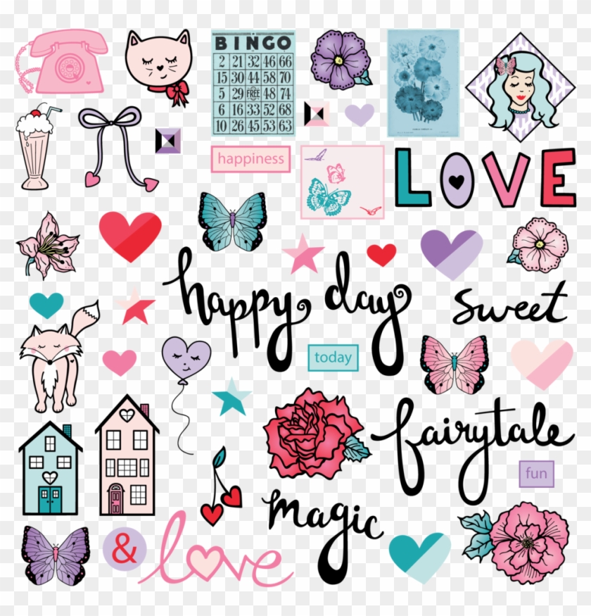Happy Day Digital Collection Clipart