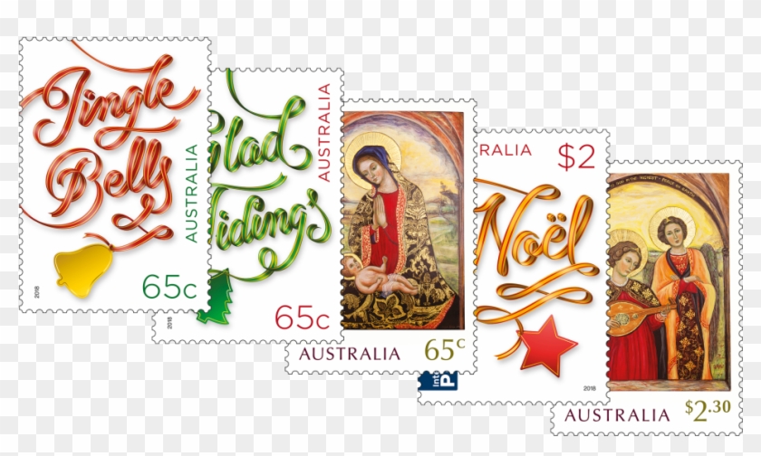 Set Of Stamps - Australian Christmas Stamps 2018 Clipart #3099625