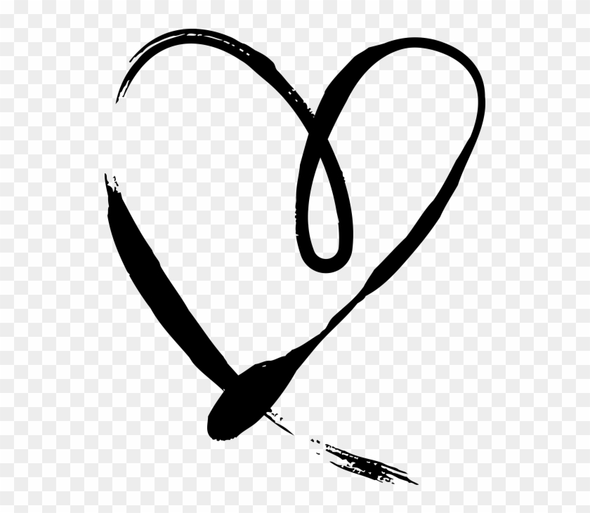 Hand Drawn Heart - Hand Drawn Heart Svg Clipart