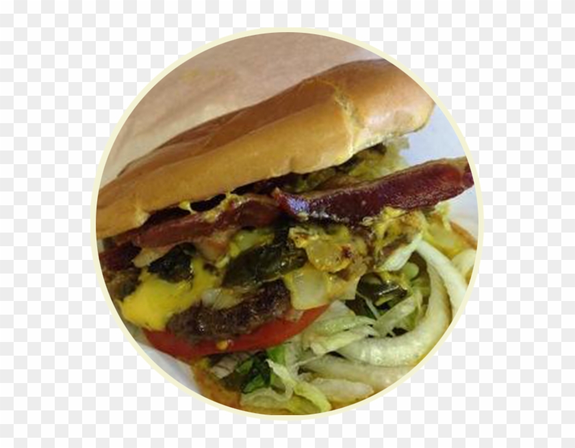 Bacon Jalapeno Cheese Burger - Fast Food Clipart #3099961