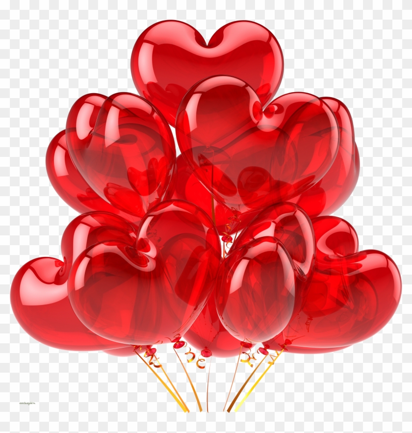 Heart Shape Balloon Png - Transparent Background Heart Balloons Png Clipart