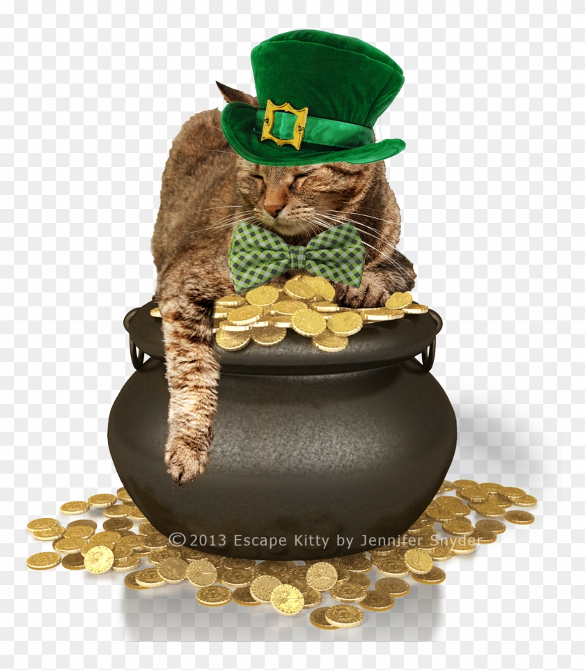 Escape Kitty's St Patrick's Day Wish Clipart #310115
