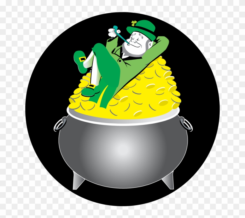 Pot Of Gold - Illustration Clipart