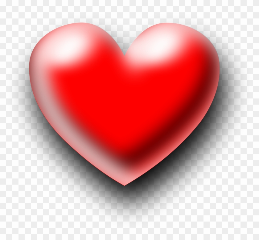 Heart Shape Drawing - 3d Heart Shape Transparent Clipart