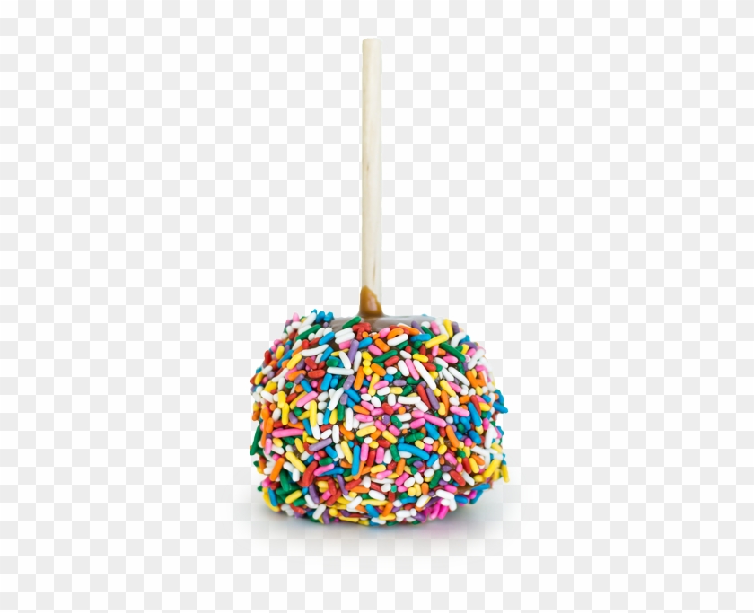 Party Treat Wedding Favor Sprinkle Caramel Apple - Rainbow Sprinkles Caramel Apple Clipart