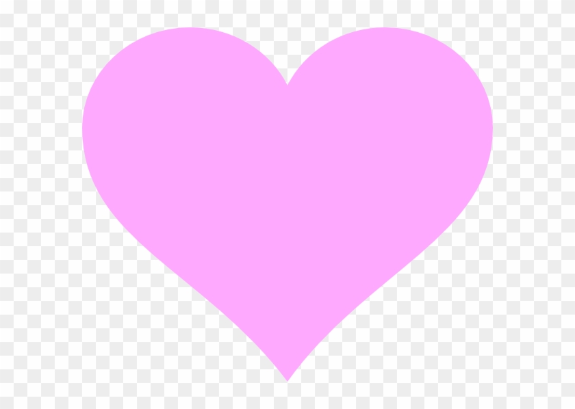 Heart Shaped Clipart Traceable - Pink Love Heart Vector - Png Download #310438