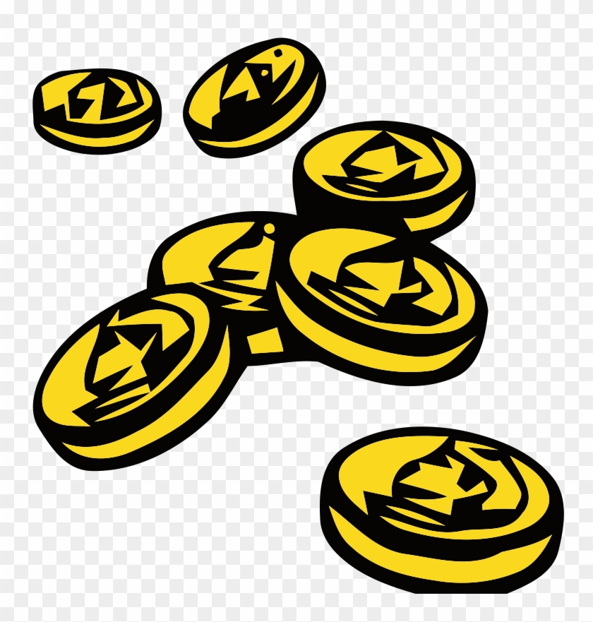 Pot Of Gold Clip Art The - Coin Clip Art - Png Download
