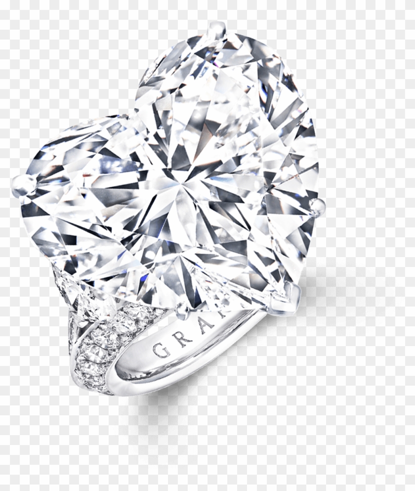 A Graff Ring Featuring A D Flawless Heart Shape Diamond - Graff Heart Shaped Diamond Ring Clipart #310645